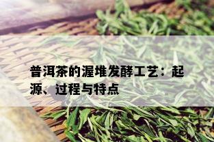 普洱茶的渥堆发酵工艺：起源、过程与特点