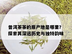 普洱茶茶的原产地是哪里？探索其深远历史与独特韵味