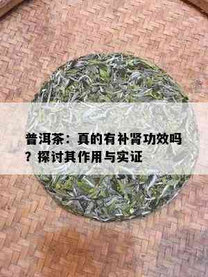 普洱茶：真的有补肾功效吗？探讨其作用与实证