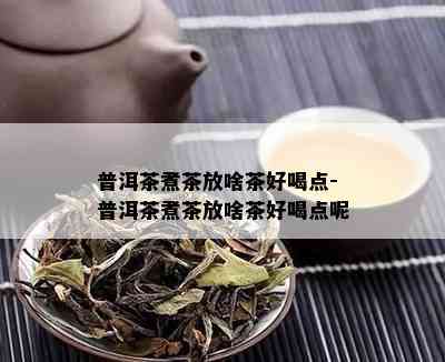 普洱茶煮茶放啥茶好喝点-普洱茶煮茶放啥茶好喝点呢