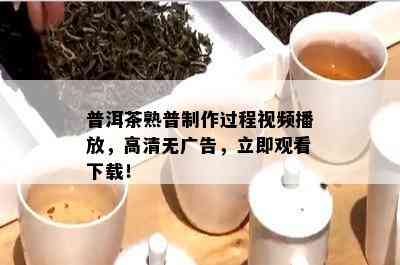 普洱茶熟普制作过程视频播放，高清无广告，立即观看下载！