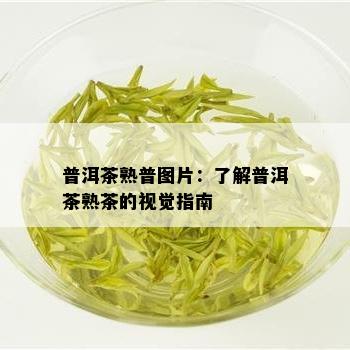 普洱茶熟普图片：了解普洱茶熟茶的视觉指南