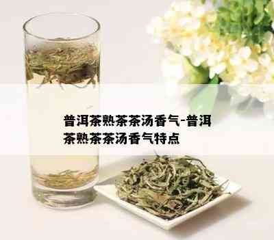 普洱茶熟茶茶汤香气-普洱茶熟茶茶汤香气特点