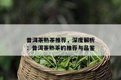 普洱茶熟茶推荐，深度解析：普洱茶熟茶的推荐与品鉴