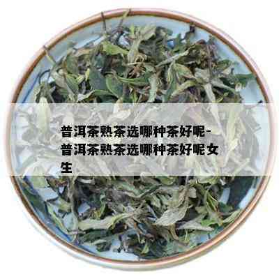 普洱茶熟茶选哪种茶好呢-普洱茶熟茶选哪种茶好呢女生