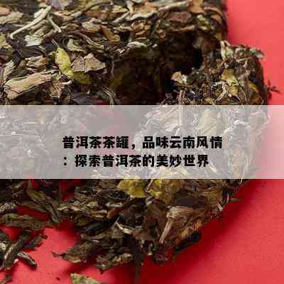 普洱茶茶罐，品味云南风情：探索普洱茶的美妙世界