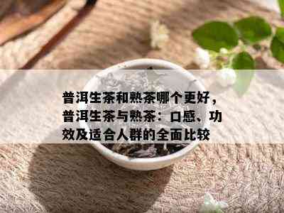 普洱生茶和熟茶哪个更好，普洱生茶与熟茶：口感、功效及适合人群的全面比较