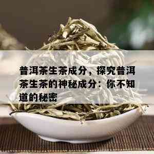 普洱茶生茶成分，探究普洱茶生茶的神秘成分：你不知道的秘密