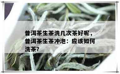 普洱茶生茶洗几次茶好呢，普洱茶生茶冲泡：应该如何洗茶？