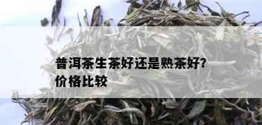 普洱茶生茶好还是熟茶好？价格比较