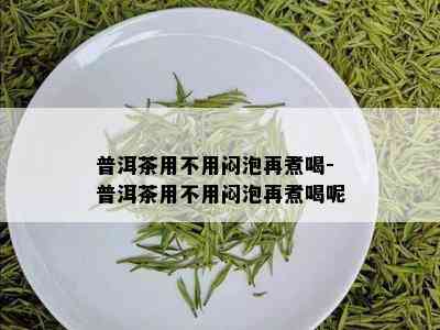 普洱茶用不用闷泡再煮喝-普洱茶用不用闷泡再煮喝呢