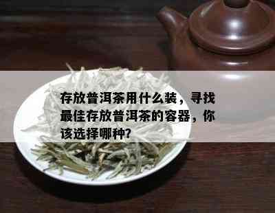 存放普洱茶用什么装，寻找更佳存放普洱茶的容器，你该选择哪种？