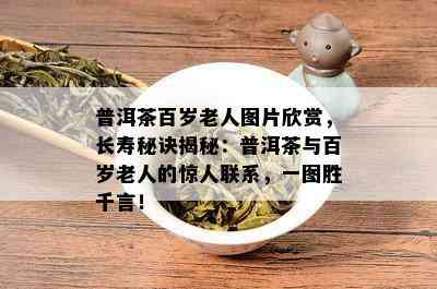 普洱茶百岁老人图片欣赏，长寿秘诀揭秘：普洱茶与百岁老人的惊人联系，一图胜千言！