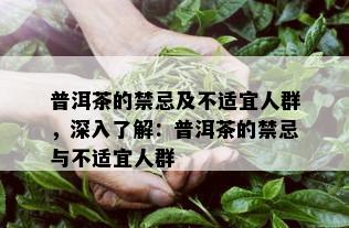 普洱茶的禁忌及不适宜人群，深入了解：普洱茶的禁忌与不适宜人群