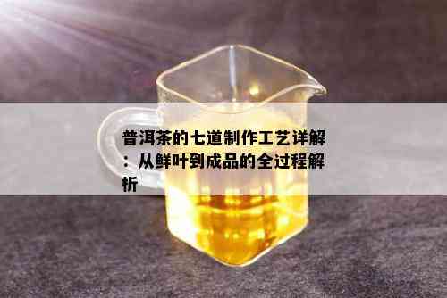 普洱茶的七道制作工艺详解：从鲜叶到成品的全过程解析