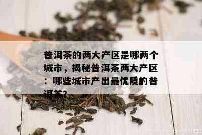 普洱茶的两大产区是哪两个城市，揭秘普洱茶两大产区：哪些城市产出更优质的普洱茶？