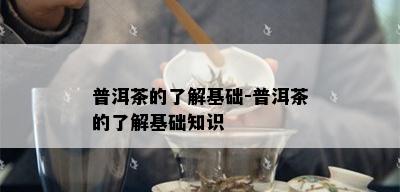 普洱茶的了解基础-普洱茶的了解基础知识