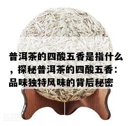 普洱茶的四酸五香是指什么，探秘普洱茶的四酸五香：品味独特风味的背后秘密