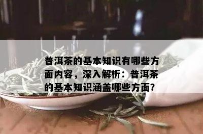 普洱茶的基本知识有哪些方面内容，深入解析：普洱茶的基本知识涵盖哪些方面？