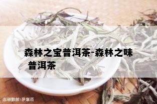 森林之宝普洱茶-森林之味 普洱茶