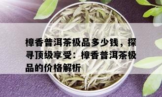 樟香普洱茶极品多少钱，探寻顶级享受：樟香普洱茶极品的价格解析