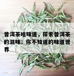 普洱茶啥味道，探索普洱茶的滋味：你不知道的味道世界