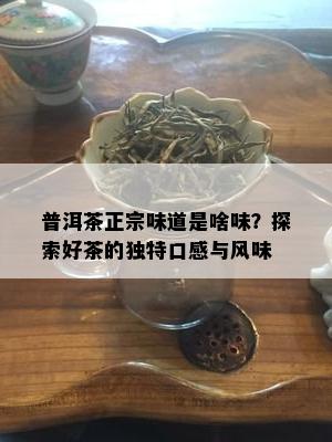 普洱茶正宗味道是啥味？探索好茶的独特口感与风味