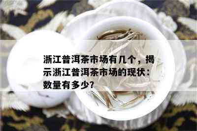 浙江普洱茶市场有几个，揭示浙江普洱茶市场的现状：数量有多少？