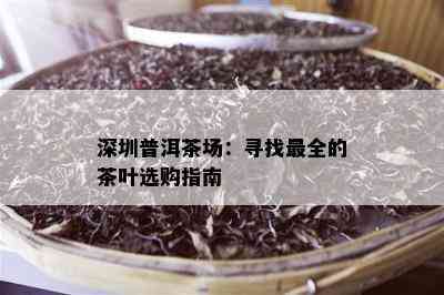 深圳普洱茶场：寻找最全的茶叶选购指南