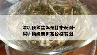 深圳顶级普洱茶价格表图-深圳顶级普洱茶价格表图