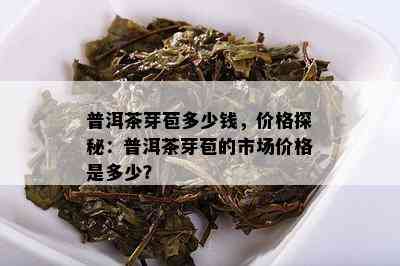 普洱茶芽苞多少钱，价格探秘：普洱茶芽苞的市场价格是多少？