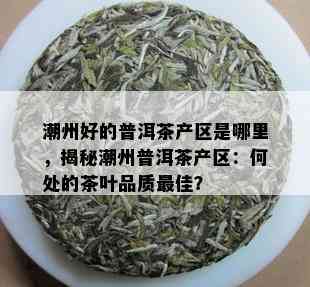 潮州好的普洱茶产区是哪里，揭秘潮州普洱茶产区：何处的茶叶品质更佳？