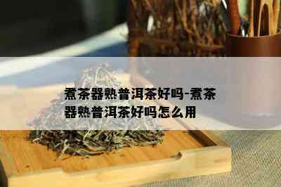 煮茶器熟普洱茶好吗-煮茶器熟普洱茶好吗怎么用