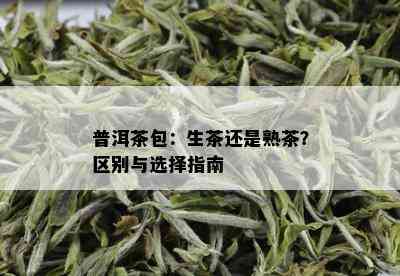 普洱茶包：生茶还是熟茶？区别与选择指南