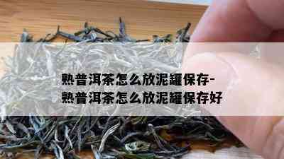 熟普洱茶怎么放泥罐保存-熟普洱茶怎么放泥罐保存好