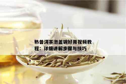 熟普洱茶泡盖碗好用视频教程：详细讲解步骤与技巧