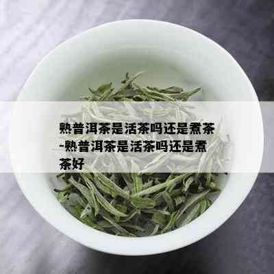 熟普洱茶是活茶吗还是煮茶-熟普洱茶是活茶吗还是煮茶好