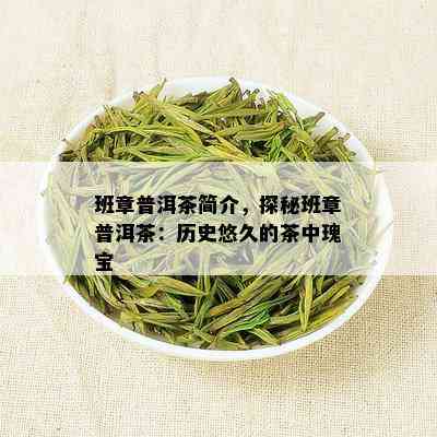 班章普洱茶简介，探秘班章普洱茶：历史悠久的茶中瑰宝