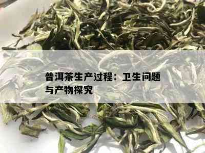 普洱茶生产过程：卫生问题与产物探究