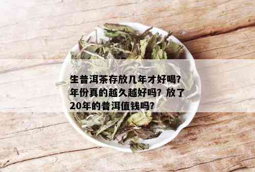 生普洱茶存放几年才好喝？年份真的越久越好吗？放了20年的普洱值钱吗？