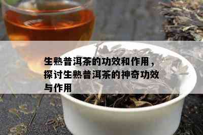 生熟普洱茶的功效和作用，探讨生熟普洱茶的神奇功效与作用