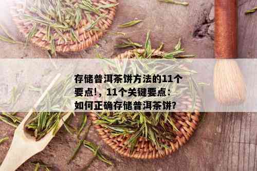 存储普洱茶饼方法的11个要点!，11个关键要点：如何正确存储普洱茶饼？