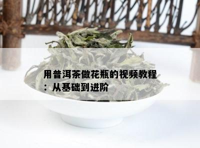 用普洱茶做花瓶的视频教程：从基础到进阶