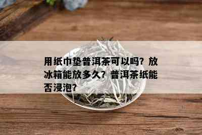 用纸巾垫普洱茶可以吗？放冰箱能放多久？普洱茶纸能否浸泡？