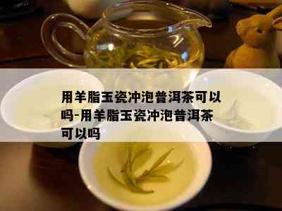 用羊脂玉瓷冲泡普洱茶可以吗-用羊脂玉瓷冲泡普洱茶可以吗