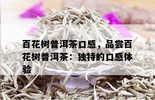 百花树普洱茶口感，品尝百花树普洱茶：独特的口感体验