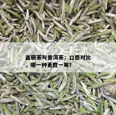 盖碗茶与普洱茶：口感对比，哪一种更胜一筹？