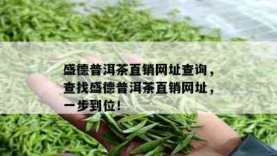 盛德普洱茶直销网址查询，查找盛德普洱茶直销网址，一步到位！