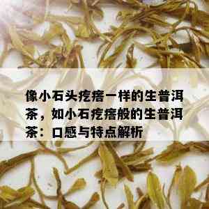 像小石头疙瘩一样的生普洱茶，如小石疙瘩般的生普洱茶：口感与特点解析