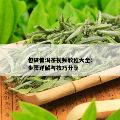 包装普洱茶视频教程大全：步骤详解与技巧分享